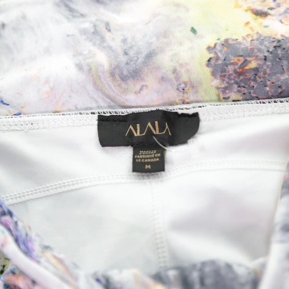 Alala The Captain Multi-color Marble Mesh Ankle Leggings Womens M Athleisure - Picture 9 of 11